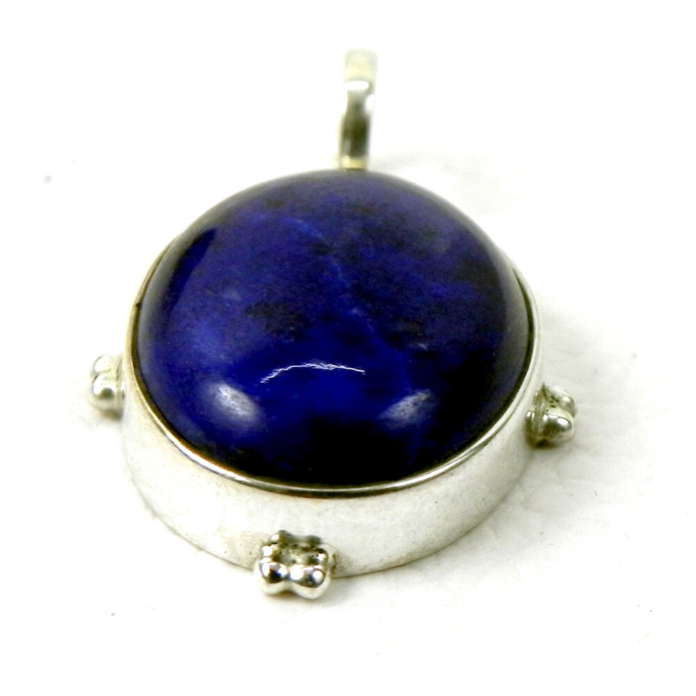 Pendentif de bijoux en argent sterling 925 fait à la main en lapis-lazuli 1,89&quot