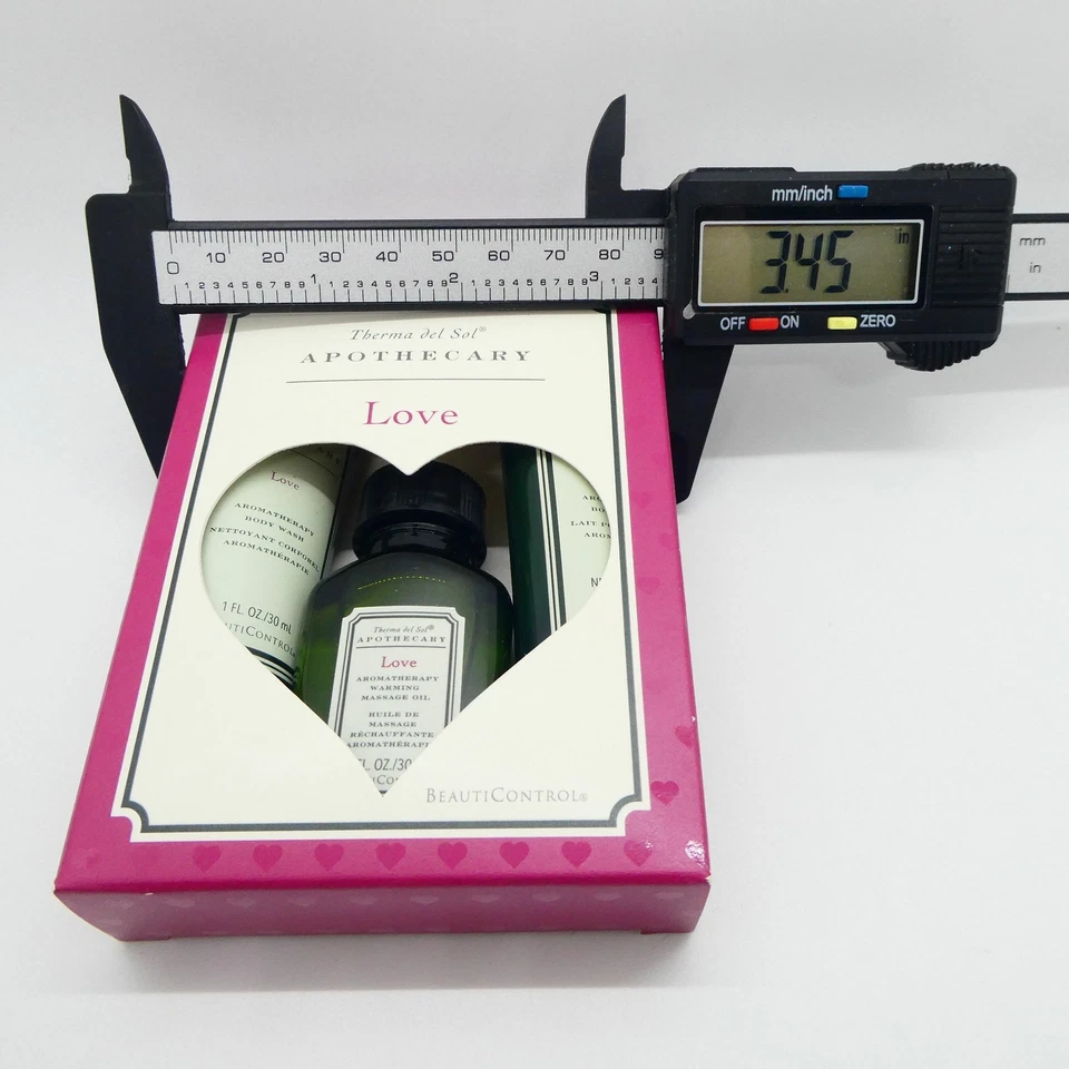 Travel Set Therma del Sol Apothecary Love Warming Massage Oil Body Wash Lotion - Image 3 of 3