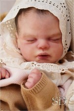 Studio-Puppe Baby MÄDCHEN Reborn Kiara von Nikki Johnston 19 Zoll