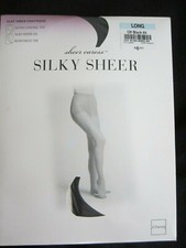 Sheer Caress Silky Sheer Off Black Pantyhose Size LONG NIP JCP