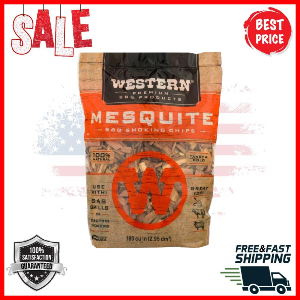Western Premium BBQ Products Mesquite BBQ Smoking Chips 180 Cu in Free Shipping eBay