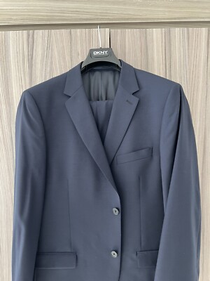 DKNY SUIT NAVY UK