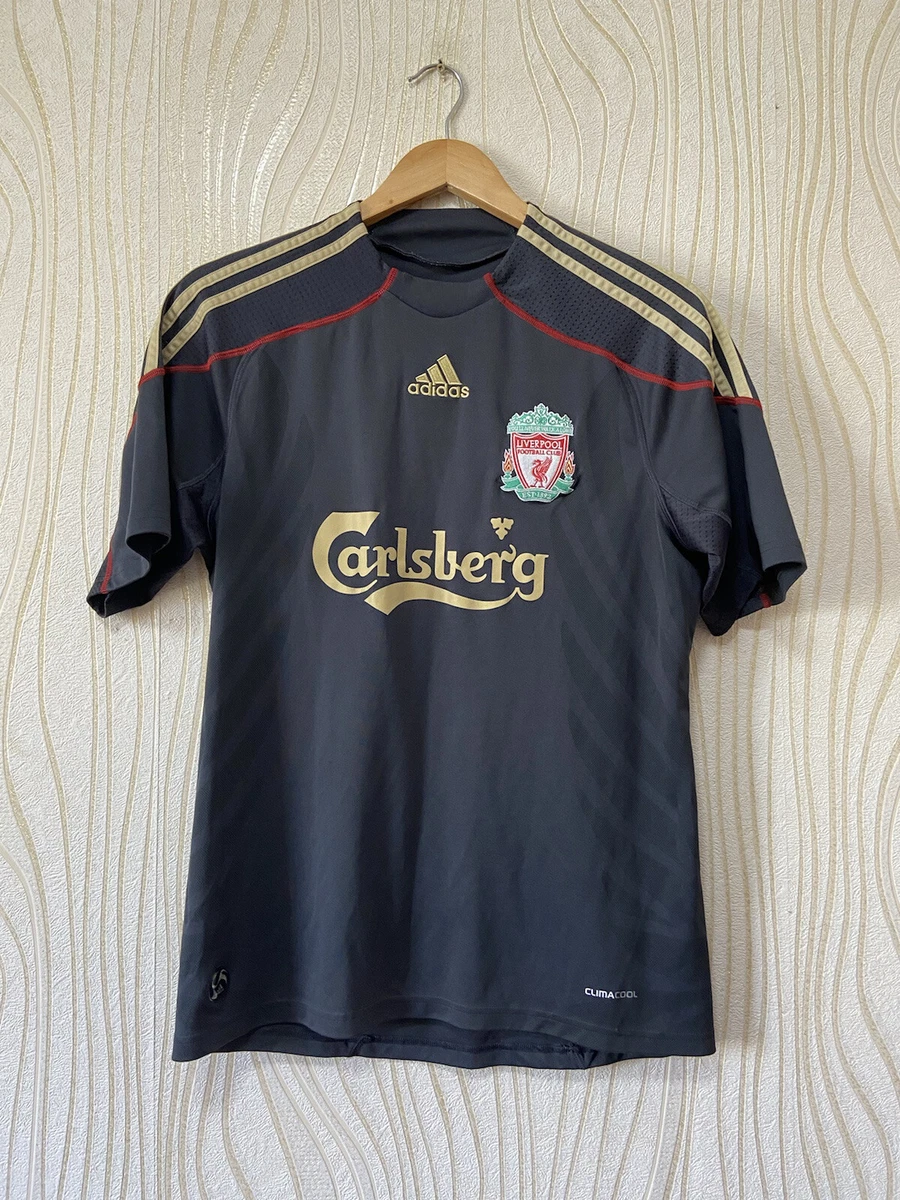 LIVERPOOL 2009 2010 AWAY FOOTBALL SHIRT SOCCER JERSEY ADIDAS E85670 sz S MENS