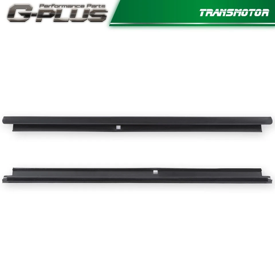 Juego de 2 kit trasero de fieltro de barrido de ventana exterior apto para camioneta Chevy GMC Cadillac negro Foto 2 de 4