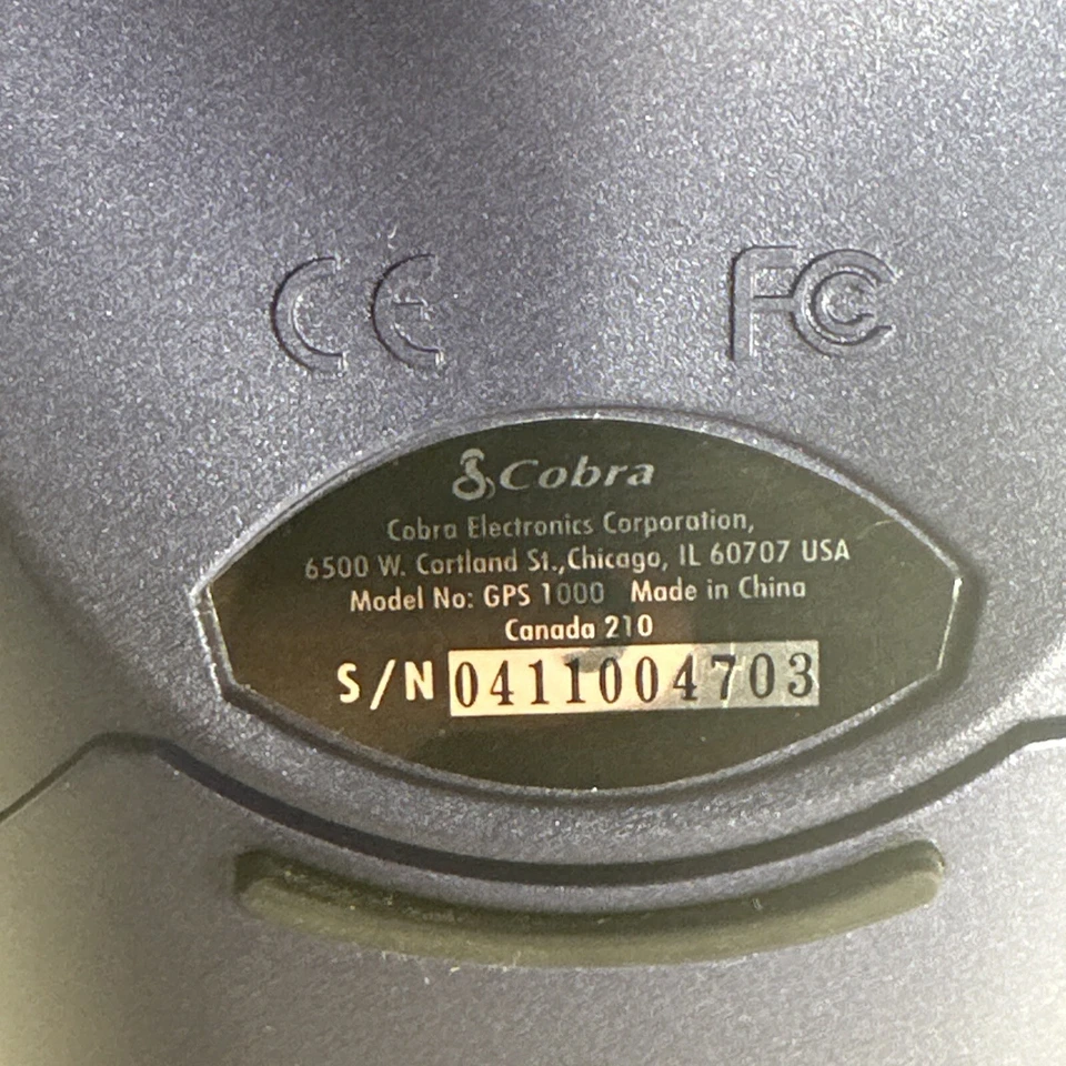 Portable GPS Navigation - Cobra GPS 1000 W/data Card - Image 4 of 4