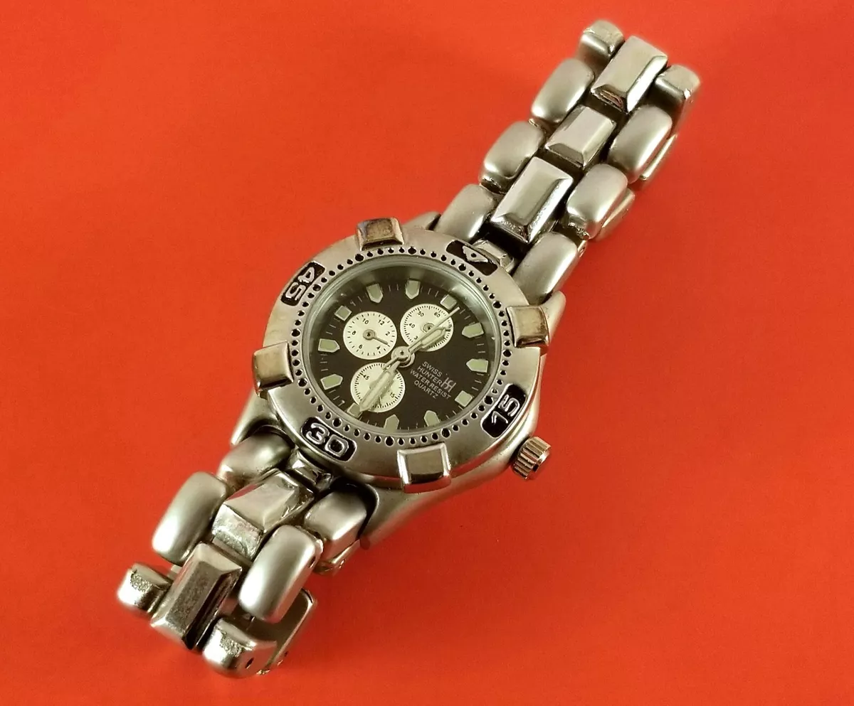 Swiss hunter stainless steel watch sale