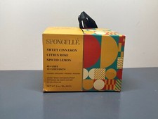 Spongelle SWEET CINNAMON CITRUS ROSE SPICED LEMON Trio 3 Buffers Sponge NIB