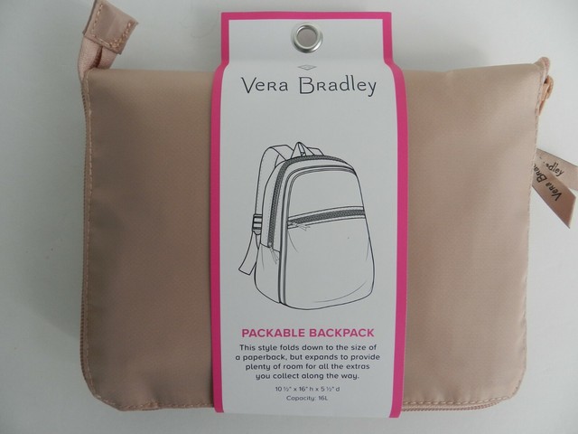 vera bradley packable backpack