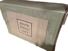 Set lenzuola South Street Loft con 4 federe standard verde NUOVO (COMPLETO)