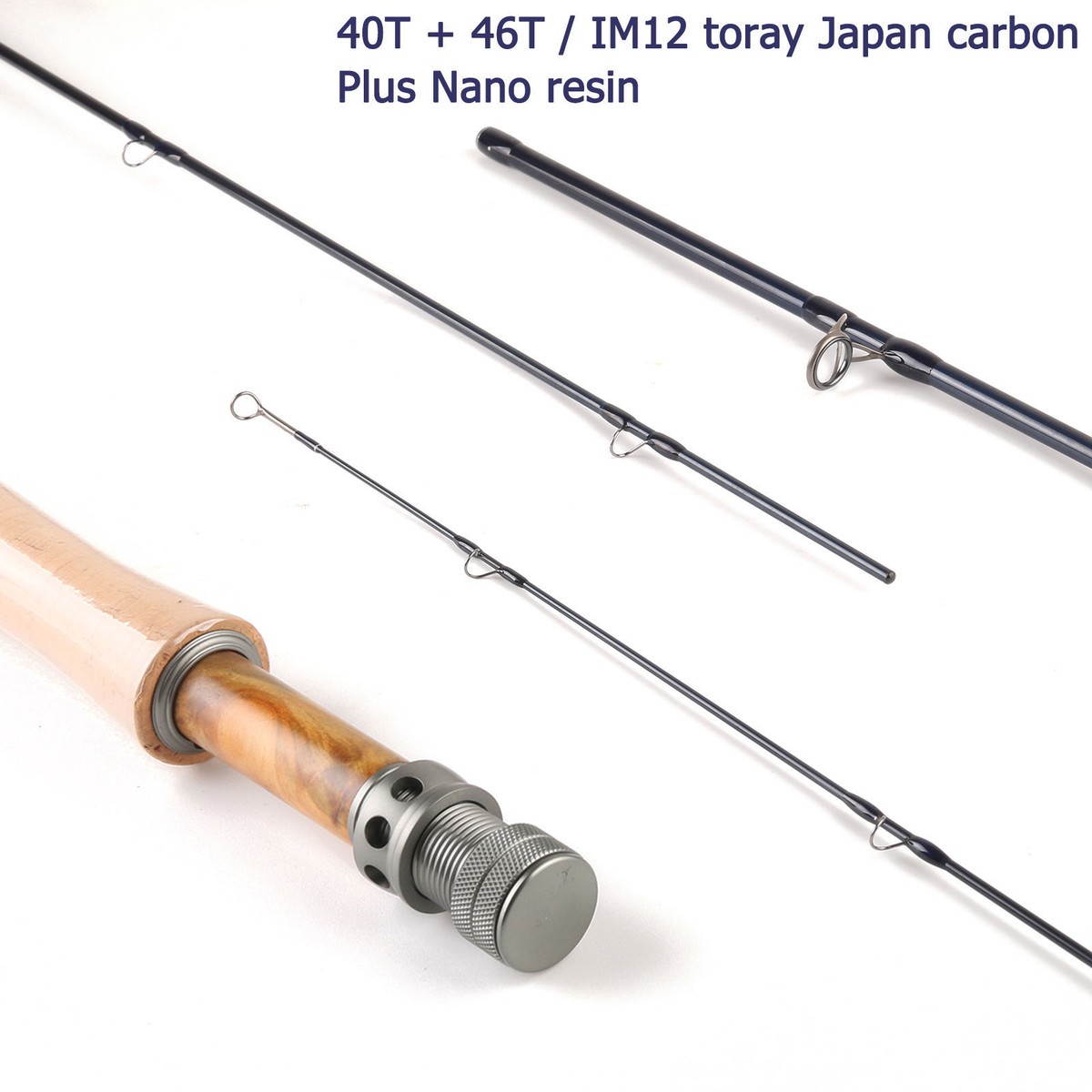 Canne à Mouche Maxcatch IM12 Graphite 9′ 5WT 4 Brins – Fast Action – étui Inclus