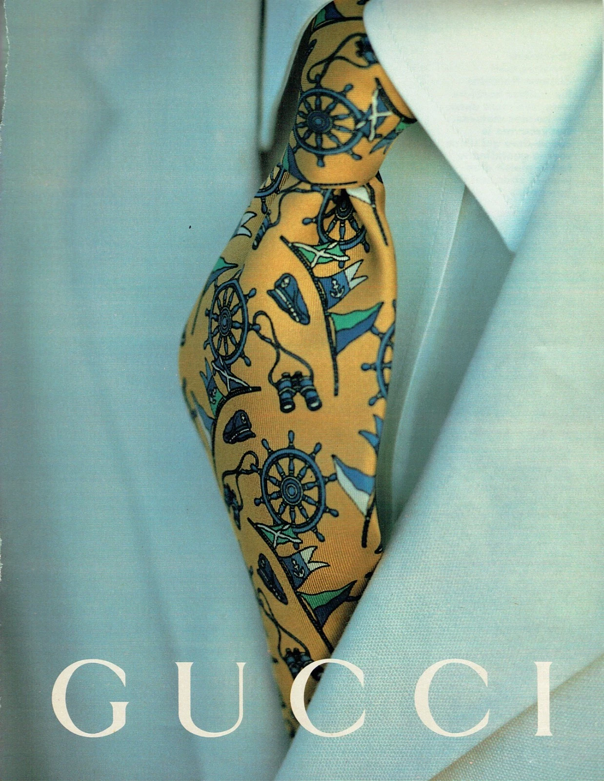 publicité Advertising 1122 1992 Gucci accessoires cravates