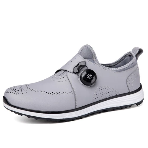 Zapatos de Golf de Entrenamiento Hombres Cuero Impermeables Antideslizantes Caminar Tenis Botas de Golf - Imagen 20 de 25