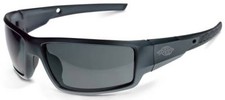 Crossfire Cumulus Safety Glasses with Aluminum Gray Frame and Smoke Lens