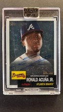 2020 Topps Clearly Authentic Ronald Acuna Jr. Autograph #RA-RAJ 99/99 BOOK END!