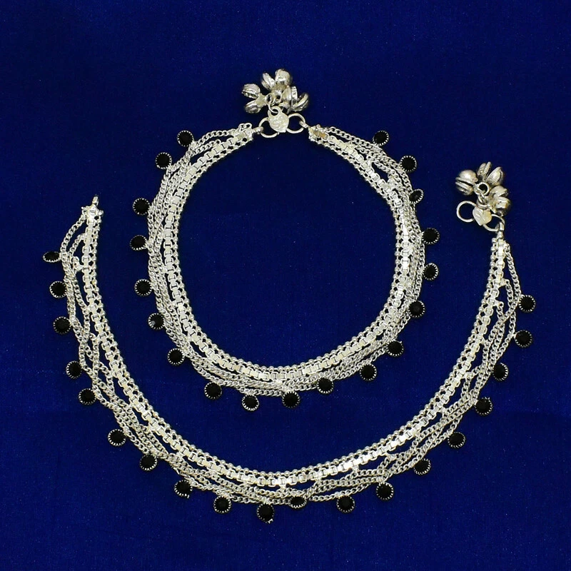 Black cheap metal payal