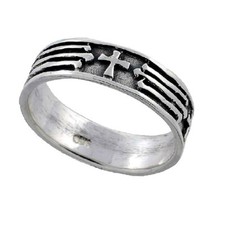 Sterling Silver Cross Ring