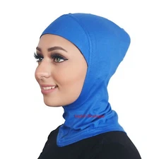 Hijab Styling Under Scarf Ninja Inner Neck Chest Plain Hat Cap Bonnet soft 