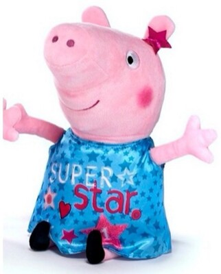 Peppa Pig  ''Super Star''  Plüsch Kuscheltier Plüschtier   30cm