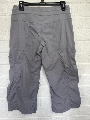 Pantaloni Lululemon Dance Studio Crop Donna 8 Grigio Fossil Vita Media Elasticizzati Pull On - Foto 5 di 12