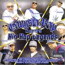 VARIOUS ARTISTS, GANGSTA RAP MEETS HIP-HOP LEGENDS , audioCD