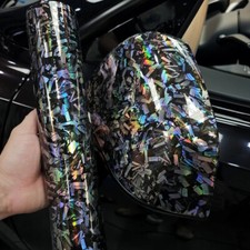 Car Glossy Crystal Forged Carbon Fiber Wrapping Vinyl Film Sticker Decal Foil