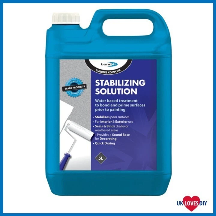 STABILISING SOLUTION QUICK DRYING BONDING PRIMER MASONARY SURFACE 5 LITRE - Image 2 of 3