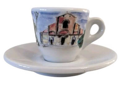Nuova Point Espresso Italian Scenes Cup & Saucer Set