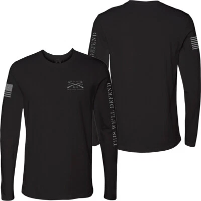 Grunt Style This We'll Defend Long Sleeve T-Shirt - Black