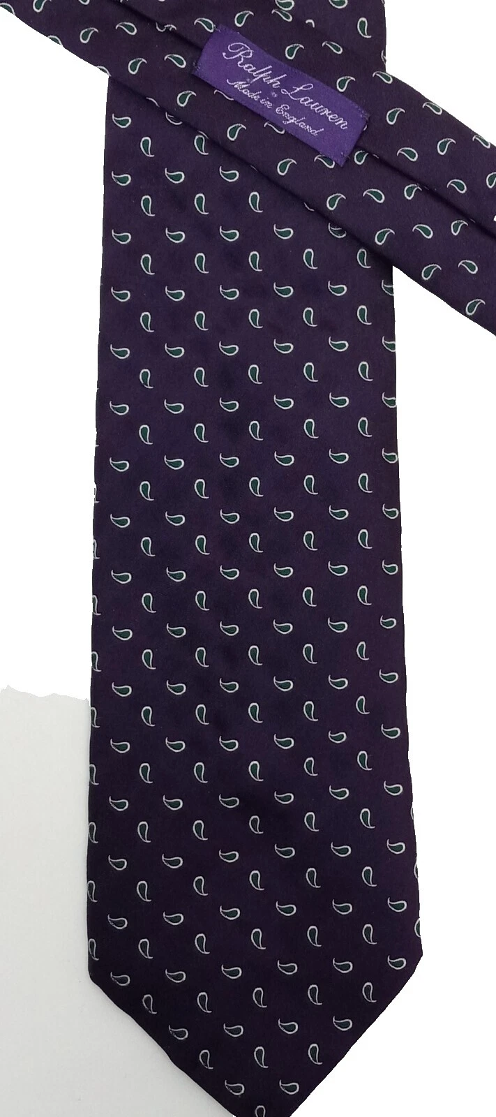 Ralph Lauren Purple Label Paisley Corbatas de seda 100% para De hombre