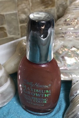 Sally Hansen Maximum Growth Nourishment Nail Color Polish Powerful Sparkle Peach