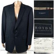 BURBERRY LONDON 'Kensington' 2-Button Blazer Sport Coat Sz. 44L 100 Wool