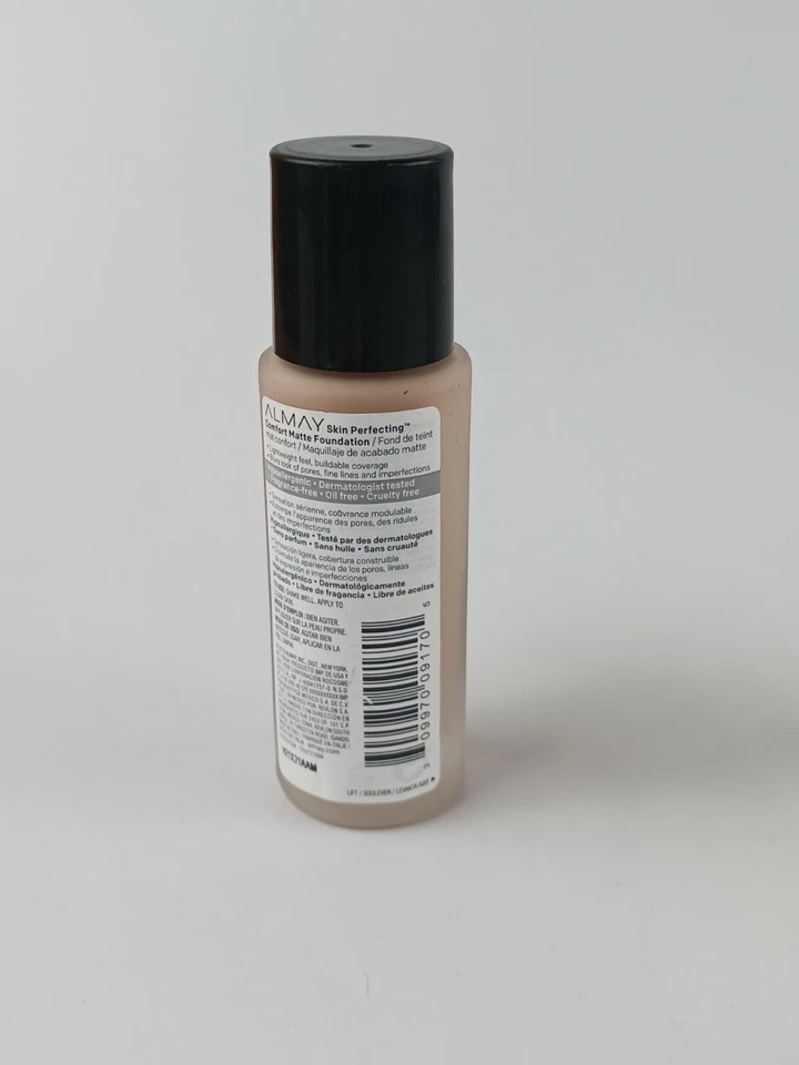 3 PACK ALMAY SKIN PERFECTING COMFORT MATTE FOUNDATION 130 COOL NUDE - Image 4 of 4