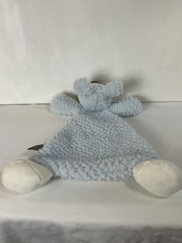 Demdaco Puppy Dog Lovey Plush Security Blanket Rattle Baby Toy Blue 12" 2018 - Picture 3 of 10