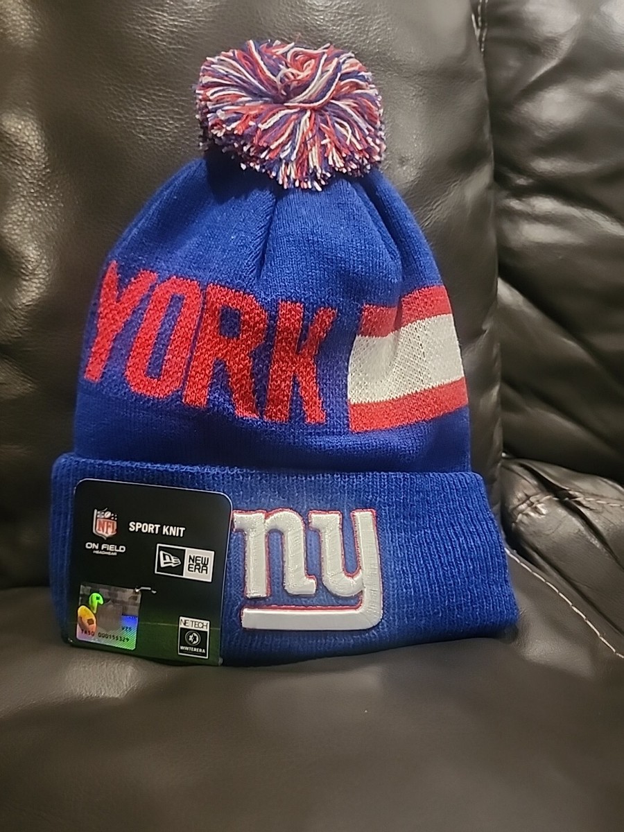 New York Giants Unisex Adult Sports Knitted Cuffed Pom 