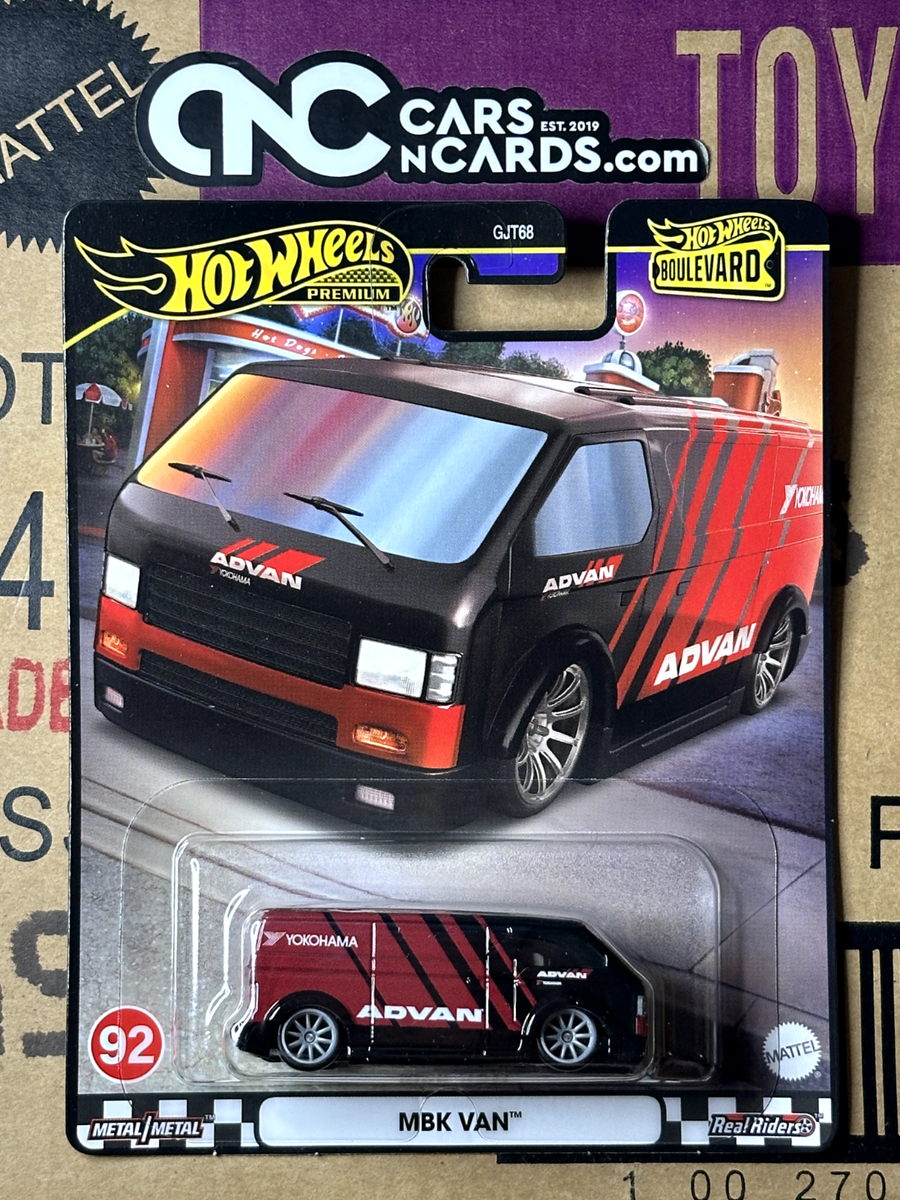 ホットウィール　MBKバン ADVAN YOKOHAMA 2024 Hot Wheels Premium Boulevard #92 Advan Yokohama MBK Van