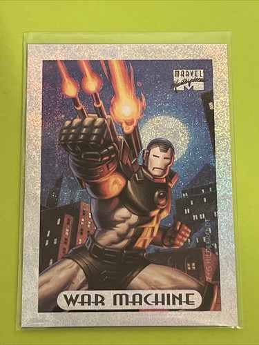 1994 Marvel Masterpieces War Machine Silver Holofoil # 10 to 10 (b) - Picture 2 of 3