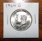 1964 D 90% Silver Kennedy Half Dollar UNC. Mint Set #A
