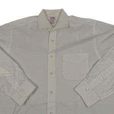 Brooks Brothers Makers OCBD Dress Shirt Mens 16-5 White Long Sleeve Cotton