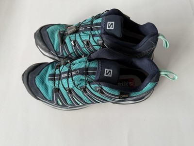 Solomon Ortholite X-ultra Women's Hiking Trail Shoes Size 9 * teal pls Read*