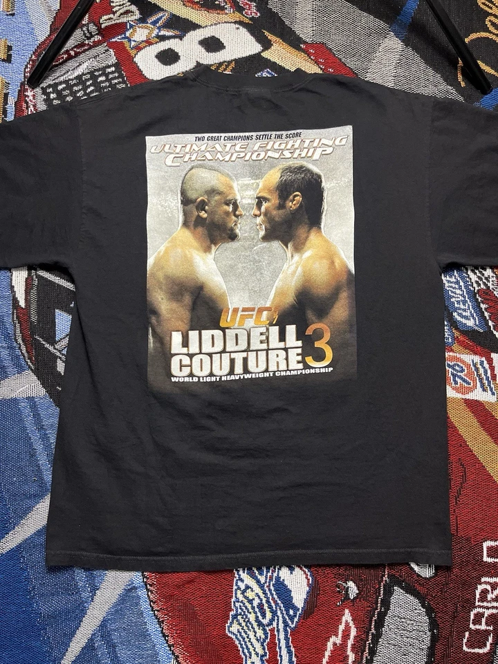 Vintage UFC 57 Shirt Chuck Liddell Vs Randy Couture Iceman MMA Fight XL 2006 - Image 4 of 4