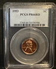 1953 PROOF LINCOLN WHEAT CENT PCGS PR66RD