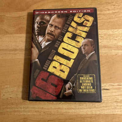 16 Blocks Widescreen Edition On DVD With Bruce Willis Drama Movie New SEALED