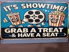 It’s Showtime Grab A Treat Metal Sign 8x12 Man Cave Garage — photo 2