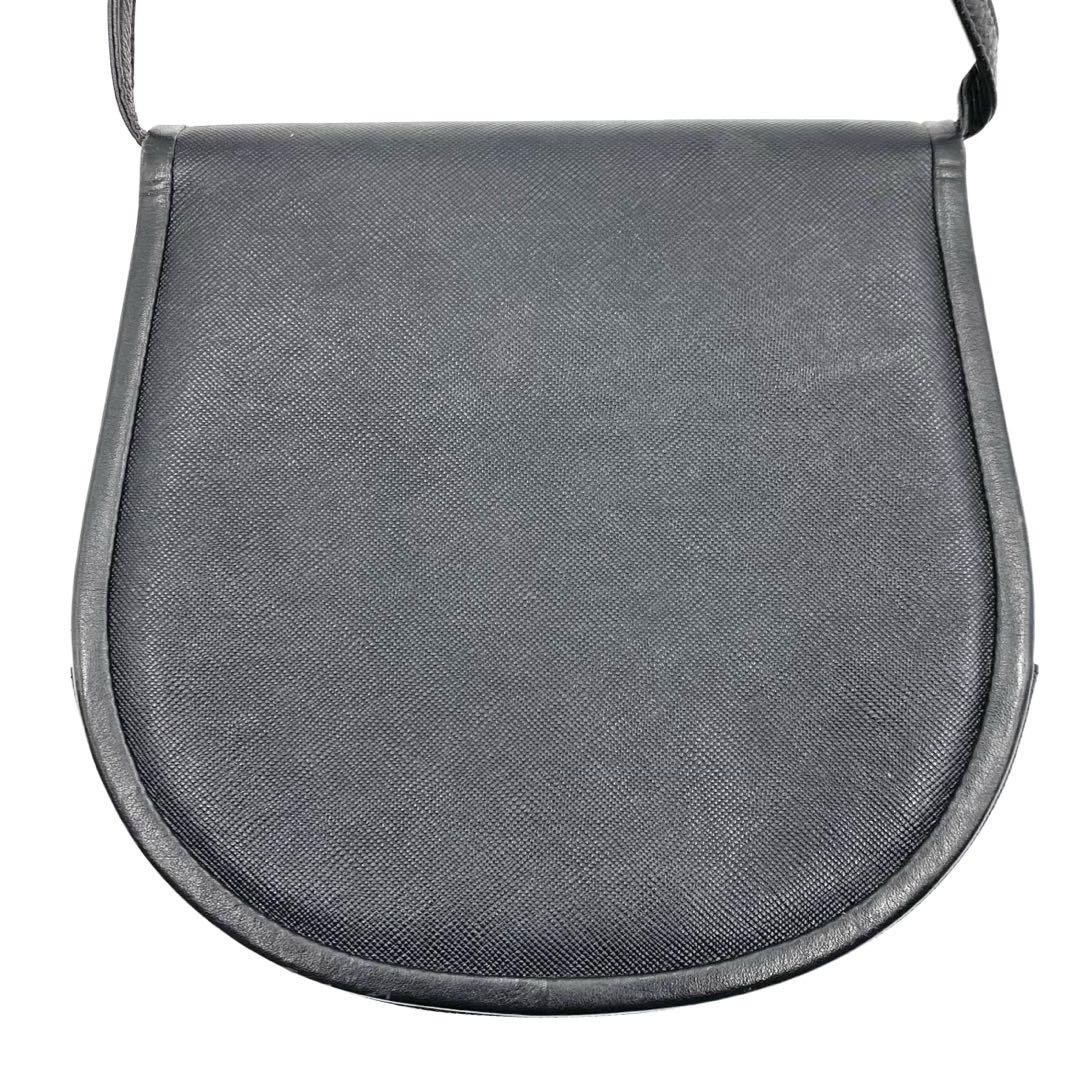 Borsa a tracolla Yves Saint Laurent vintage in pelle nera autentica dal Giappone