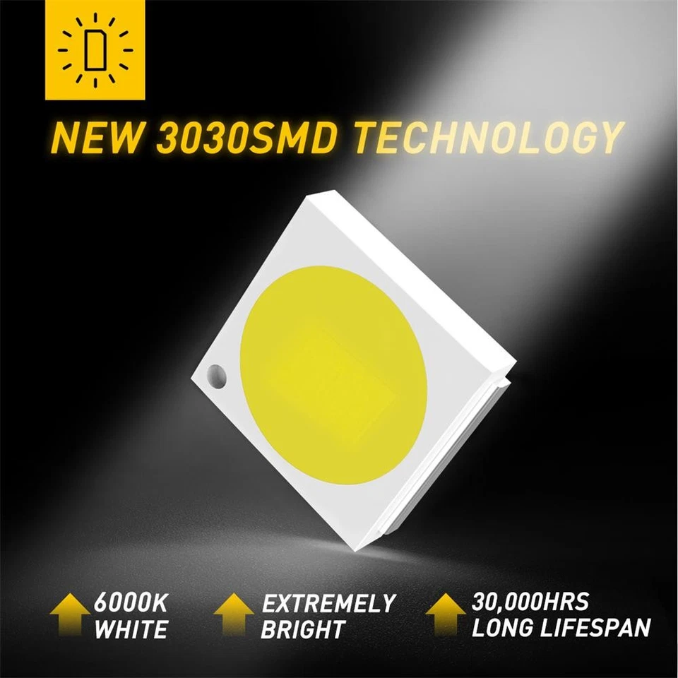 4x Blanco Transparente 578 CANBUS 6411 211-2 42MM LED Domo Luz Lámpara 6000K Súper Brillante Foto 4 de 4