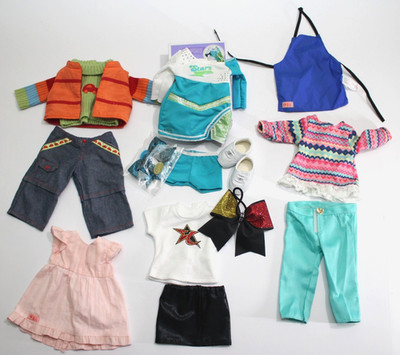 American Girl Our Generation AFW Clothes Lot Truly Me Cheer Leader Outfit & more