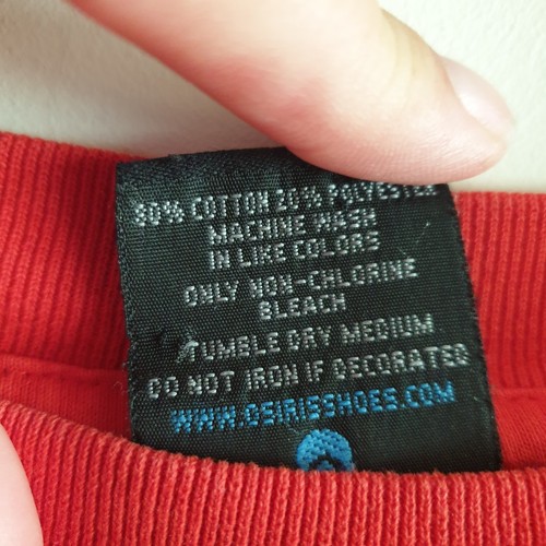 Osiris 90s Sweatshirt Retro Embroidered Logo Red Size Extra Large in VGC - Imagen 9 de 18
