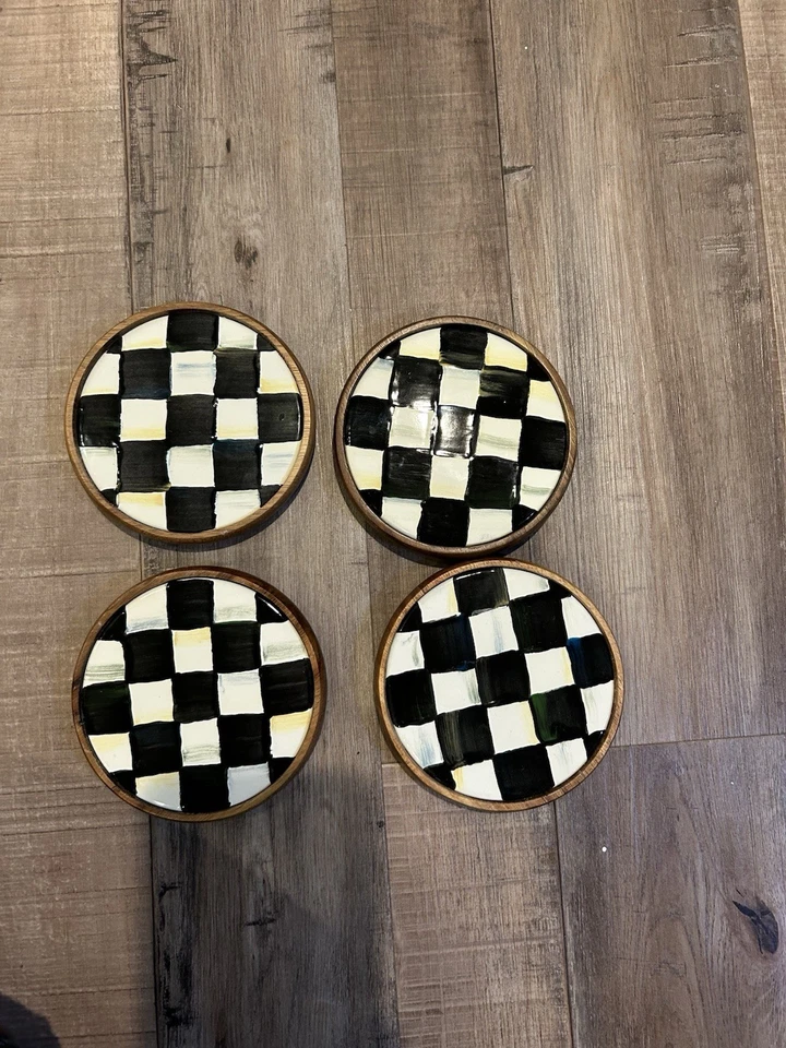 Posavasos a cuadros Mackenzie Childs Foto 2 de 4