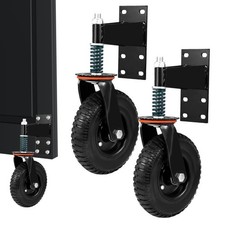 1-2pcs 8" Gate Wheels Heavy Duty Spring Gate Caster For Wooden Metal Tube Gate