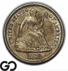 1872 Seated Liberty Half Dime
